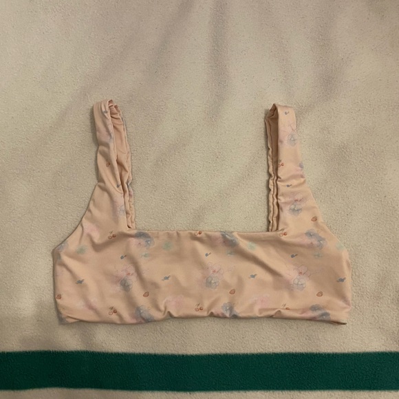 Djerf Avenue Swim Top Summer Island - Sz M - Picture 2 of 8